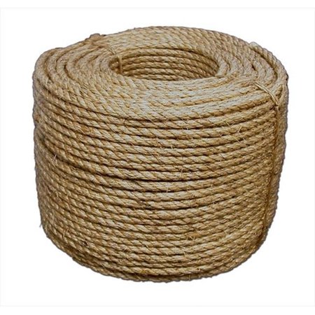 T.W. EVANS CORDAGE CO INC T.W. Evans Cordage 30-004 .5 in. x 600 ft. Pure Number 1 Manila Rope 30-004